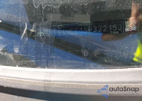 2025 Toyota Corolla Le from USA, damaged, VIN 5YFB4MDE1SP322133